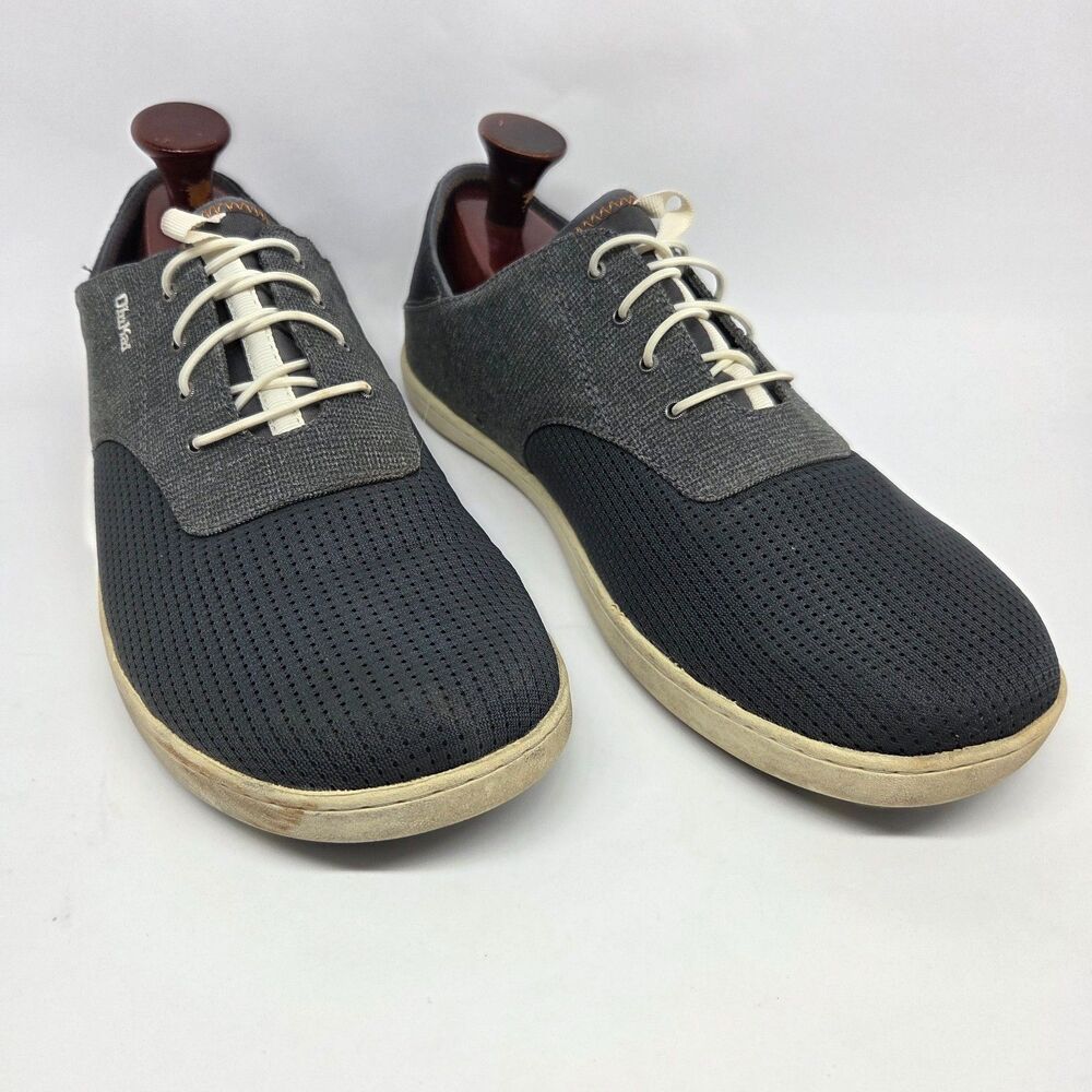 Olukai Noheah Moku Mens Gray Mesh Comfort Shoes Size 13 EUR 46
